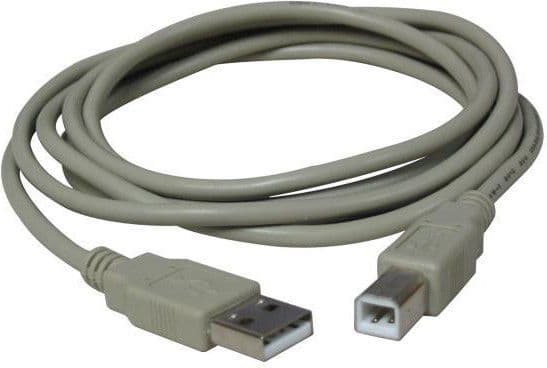 USB-kabellogo USB-A - USB-B 3m grå (10219)