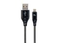 Miniatyrbild 3 av 5: Cablexpert Premium - USB-kabel - Micro-USB Type B (hane) till USB (hane) - USB 2.0 - 2.1 A - 1 m - vit, svart