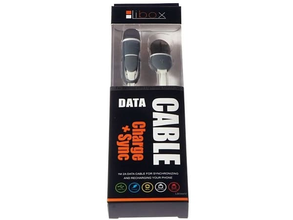 Libox micro USB USB cable + lightning adapter, 2A, 1m (LB0066W)