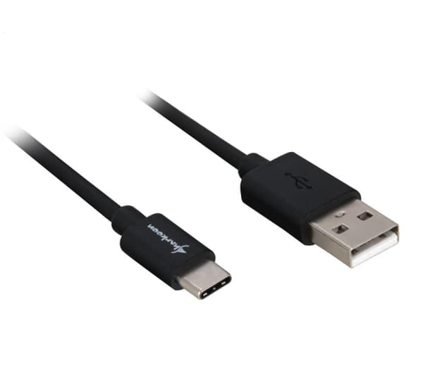 Sharkoon USB 2.0 A - USB C Adapter - black - 0.5m