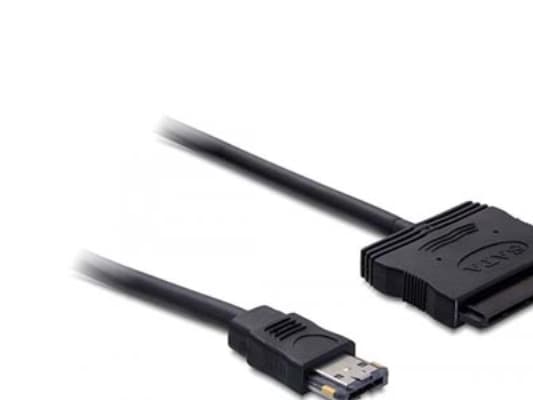 DeLOCK - Power Over eSATA-kabel - 11 pins USB/eSATA (5/12 V) (hann) til SATA kombi (hun) - 50 cm