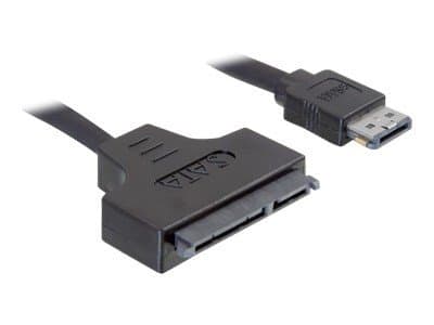 DeLOCK - Power Over eSATA-kabel - 11 pins USB/eSATA (5/12 V) (hann) til SATA kombi (hun) - 50 cm