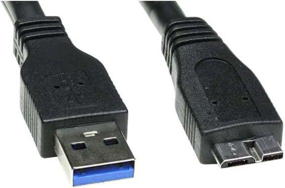 USB-kabel Logo USB-A - microUSB 2 m Sort