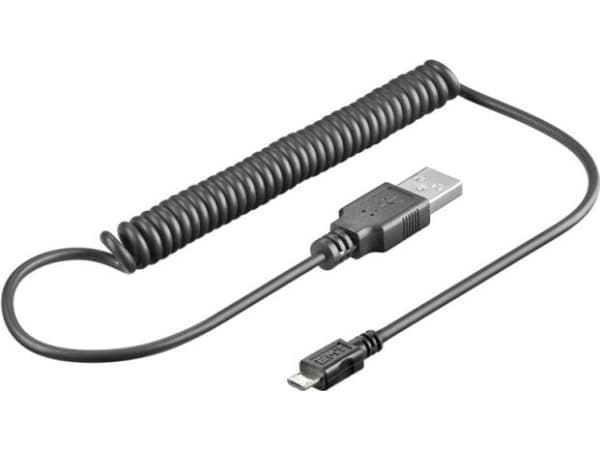 Goobay 62334, 1 m, USB A, Micro-USB B, USB 2.0, 0,48 Gbit/s, Svart