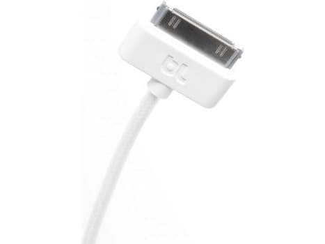 Bluelounge 0.2m, 30-pin, Vit, USB A, Apple 30-pin, 0,2 m, Hane/Hona, 1 styck