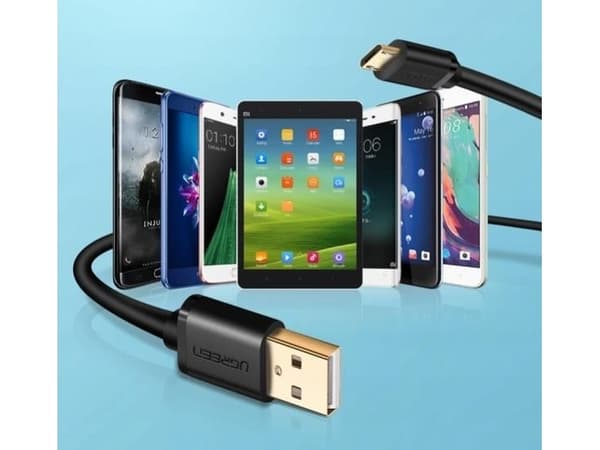 USB til USB-C-kabel UGREEN 0,5m (svart)