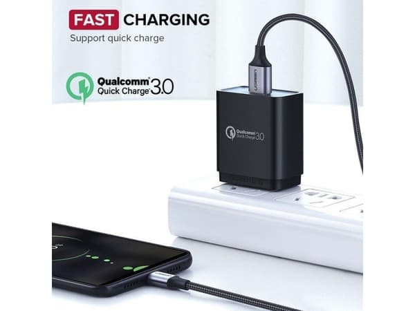Ugreen USB cable UGREEN QC 3.0 micro USB cable 2.4A 1.5m (white)