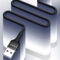 Miniatyrbilde 3 av 5: Usams USB cable Braided cable U5 2A micro USB 1.2m black US-SJ224 -SJ224USB01