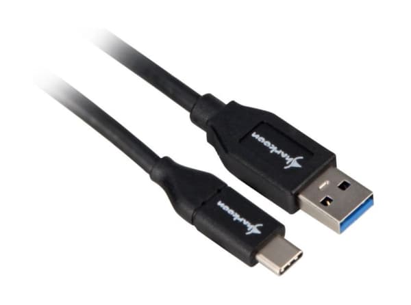 Sharkoon USB 3.1 Cable A-C - black - 0.5m