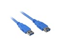 Miniatyrbild 3 av 4: Sharkoon - USB-förlängningskabel - USB typ A (hane) till USB typ A (hona) - USB 3.0 - 2 m - blå