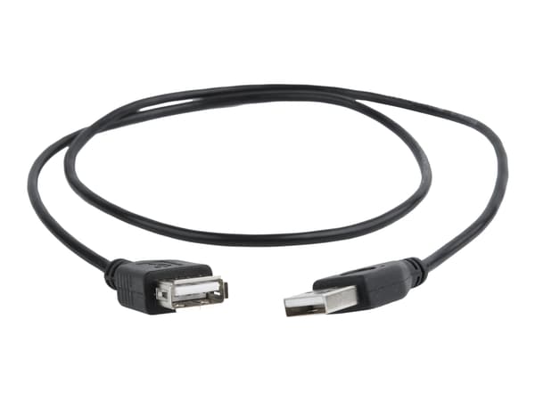Cablexpert - USB-forlengelseskabel - USB (hunn) til USB (hann) - 75 cm - formstøpt - svart