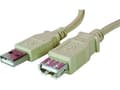 Miniatyrbild 1 av 2: USB-logotyp USB-A - USB-A kabel 1,8 m Svart (15850)