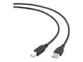 Miniatyrbild 1 av 5: Cablexpert - USB-kabel - USB (hane) till USB typ B (hane) - USB 2.0 - 1 m - formpressad - svart