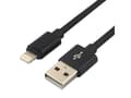Miniatyrbild 4 av 5: everActive USB Lightning-kabel 1m - svart, flätad, stöd för snabbladdning, 2,4A - CBB-1IB