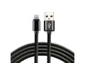 Miniatyrbild 1 av 5: everActive USB Lightning-kabel 1m - svart, flätad, stöd för snabbladdning, 2,4A - CBB-1IB