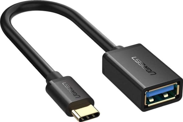 Ugreen - USB-adapter - 24 pin USB-C (hane) till USB typ A (hona) - USB 3.0 OTG - 17 cm - svart