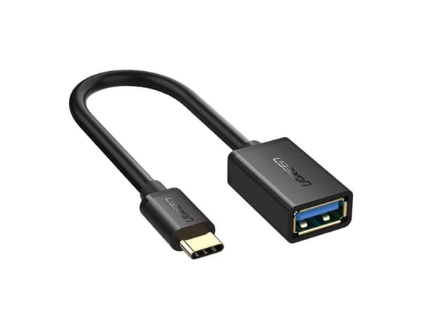 Ugreen - USB-adapter - 24 pin USB-C (hane) till USB typ A (hona) - USB 3.0 OTG - 17 cm - svart