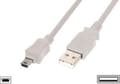 Miniatyrbild 3 av 5: DIGITUS - USB-kabel - USB (hane) till mini-USB typ B (hane) - USB 2.0 - 1.8 m - formpressad - svart