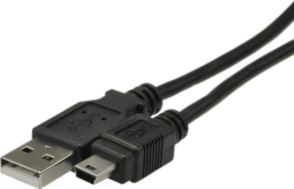 DIGITUS - USB-kabel - USB (hane) till mini-USB typ B (hane) - USB 2.0 - 1.8 m - formpressad - svart