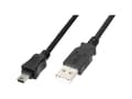 Miniatyrbild 5 av 5: DIGITUS - USB-kabel - USB (hane) till mini-USB typ B (hane) - USB 2.0 - 1.8 m - formpressad - svart