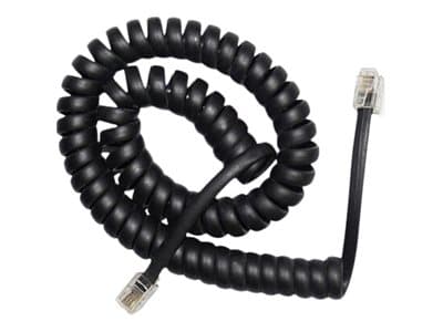 Cablexpert - Hodetelefonkabel - RJ-10 hann til RJ-10 hann - 2 m - svart - rullet sammen