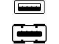 Miniatyrbilde 2 av 4: USB-kabellogo USB-A - USB-A 3 m Hvit (17060)