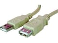 Miniatyrbilde 1 av 4: USB-kabellogo USB-A - USB-A 3 m Hvit (17060)