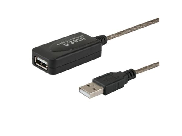 SAVIO CL-76 - USB-forlengelseskabel - USB (hunn) til USB (hann) - USB 2.0 - 5 m - aktiv