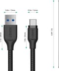 Miniatyrbilde 5 av 5: AUKEY CB-AC2, 2 m, USB A, USB C, USB 3.2 Gen 1 (3.1 Gen 1), Sort