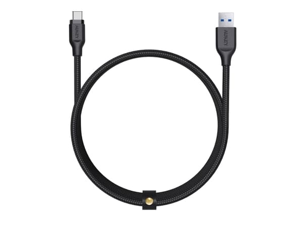AUKEY CB-AC2, 2 m, USB A, USB C, USB 3.2 Gen 1 (3.1 Gen 1), Sort