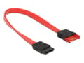 Miniatyrbild 4 av 5: Delock - SATA-förlängningskabel - Serial ATA 150/300/600 - SATA (hane) till SATA (hona) - 20 cm - röd