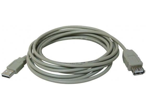 USB-logotyp USB-A - USB-A-kabel 1,8 m Vit (17058)