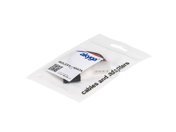 Akyga - Strömadapter - 4 pin intern effekt (hona) till SATA-ström (hane) - 15 cm