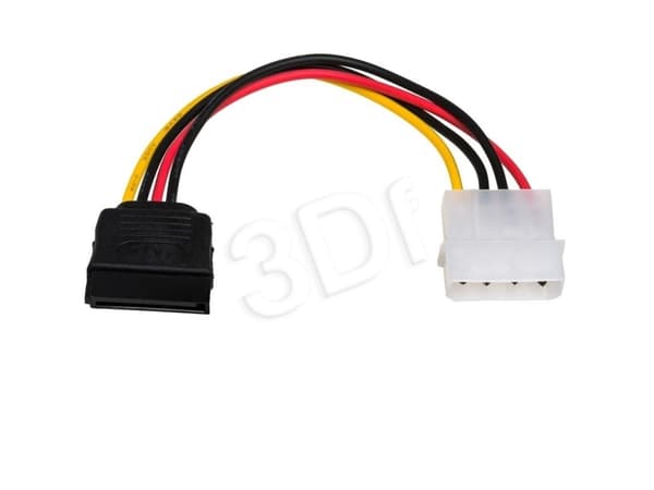 Akyga - Strömadapter - 4 pin intern effekt (hona) till SATA-ström (hane) - 15 cm