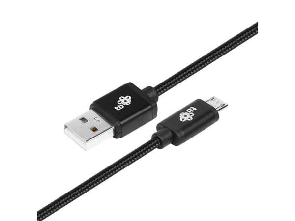 !TB Micro USB - USB 1.5 m. cable black