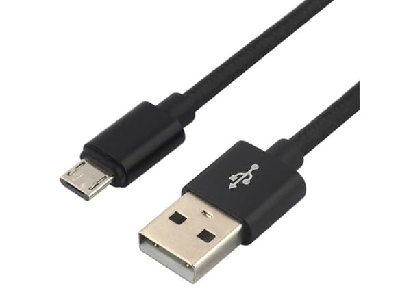 Everactive CBB-1MB, 1 m, USB A, Micro-USB A, 0,48 Gbit/s, Svart