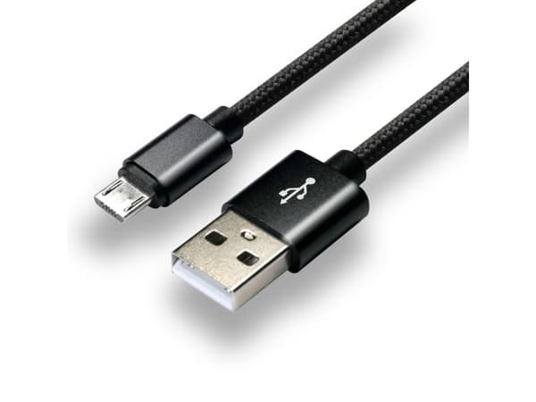 Everactive CBB-1MB, 1 m, USB A, Micro-USB A, 0,48 Gbit/s, Svart