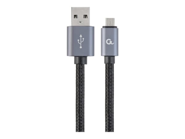 Cablexpert - USB-kaapeli - USB (uros) - Micro-USB Type B (uros) - USB 2.0 - 1,8 m - muotoiltu - musta