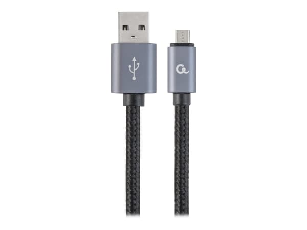 Cablexpert - USB-kaapeli - USB (uros) - Micro-USB Type B (uros) - USB 2.0 - 1,8 m - muotoiltu - musta
