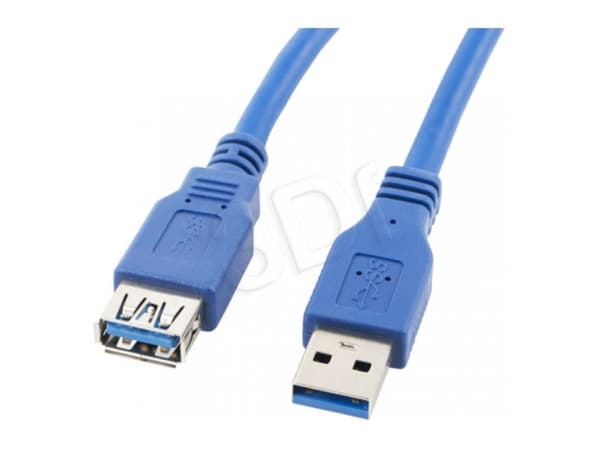 Lanberg - USB-jatkojohto - USB Type A (uros) - USB Type A (naaras) - USB 3.0 - 1,8 m - sininen