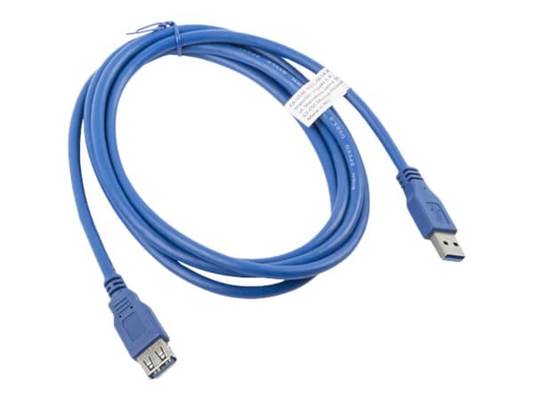 Lanberg - USB-jatkojohto - USB Type A (uros) - USB Type A (naaras) - USB 3.0 - 1,8 m - sininen