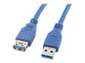 Pikkukuva 1 / 5: Lanberg - USB-jatkojohto - USB Type A (uros) - USB Type A (naaras) - USB 3.0 - 1,8 m - sininen