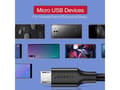 Miniatyrbild 2 av 5: Kabel USB do Micro USB UGREEN QC 3.0 2.4A 1.5m (biały)