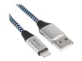 Miniatyrbilde 1 av 5: Tracer - Lightning-kabel - Lightning hann til USB hann - 1 m - svart, blå