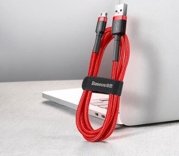 Baseus CAMKLF-C09, 2 m, USB A, Micro-USB B, Röd