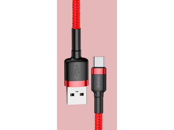 Baseus CAMKLF-C09, 2 m, USB A, Micro-USB B, Röd
