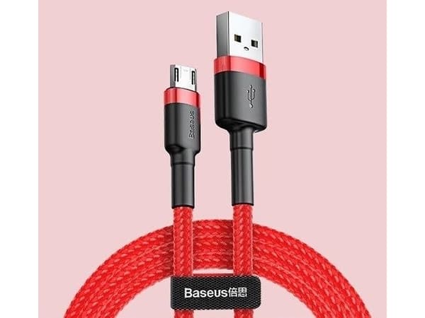 Baseus CAMKLF-C09, 2 m, USB A, Micro-USB B, Röd