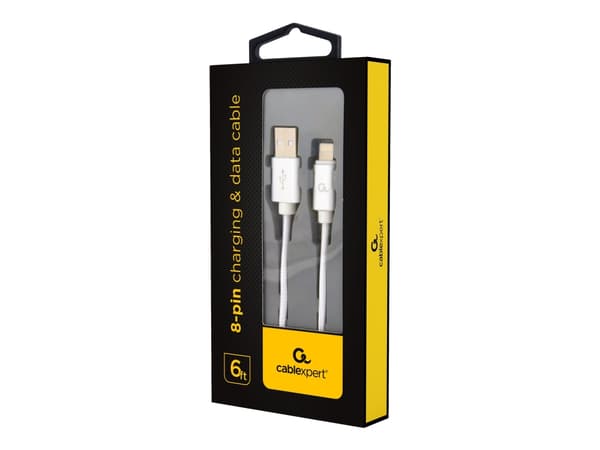 Cablexpert - Lightning-kabel - USB hane till Lightning hane - 1.8 m - silver