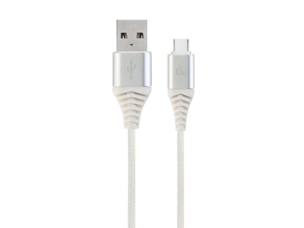 Cablexpert Premium - USB-kabel - 24 pin USB-C (hann) til USB (hann) - USB 2.0 - 2.1 A - 2 m - sølv, hvit