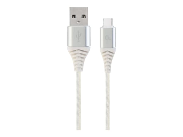 Cablexpert Premium - USB-kabel - 24 pin USB-C (hann) til USB (hann) - USB 2.0 - 2.1 A - 2 m - sølv, hvit
